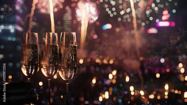 Obraz Festive Champagne Celebration