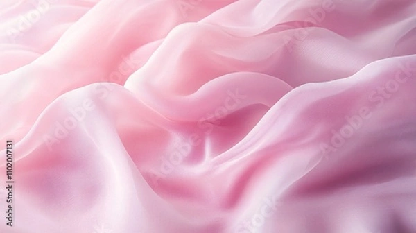 Fototapeta Soft Pink Silk Drape 