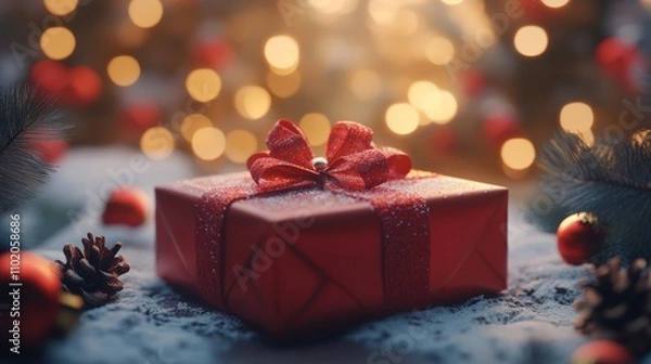 Fototapeta christmas greeting card  " ai generator "