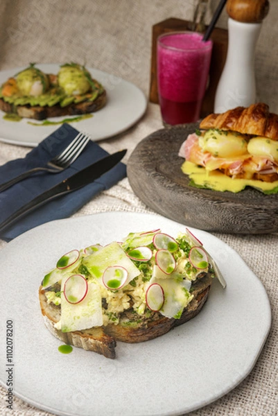 Obraz Breakfast and brunch menu