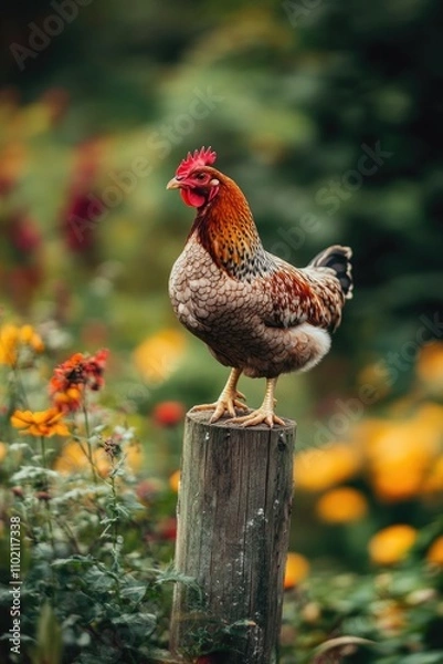 Obraz Chicken on Post