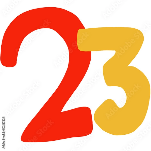 Fototapeta numbers 23
