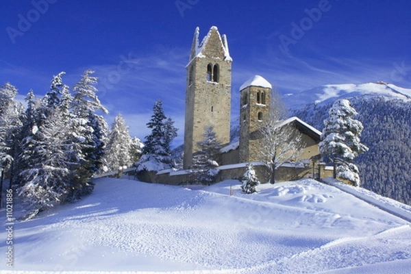 Obraz Kirche San Gian in Celerina