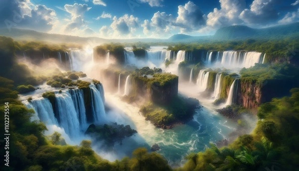 Obraz falls in the summer