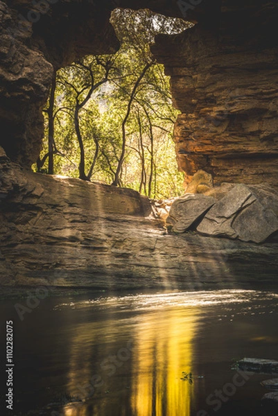 Obraz cascada la foradada de Cantonigrós