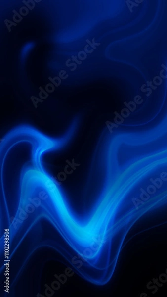 Fototapeta Graceful Flowing Smoke in Vibrant Colors Creating Mesmerizing Shapes