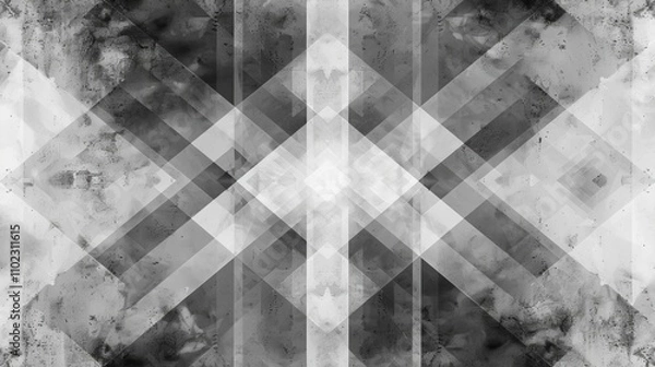 Obraz Sharp Geometric Edges in Digital Abstract Design