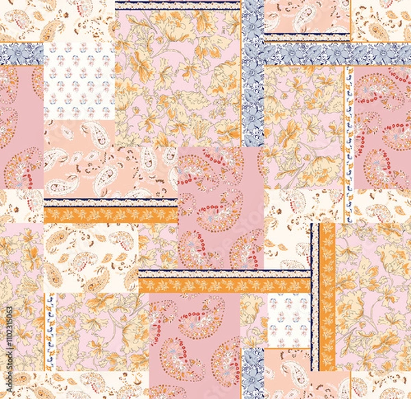Fototapeta digital print pattern summery vibrant colors