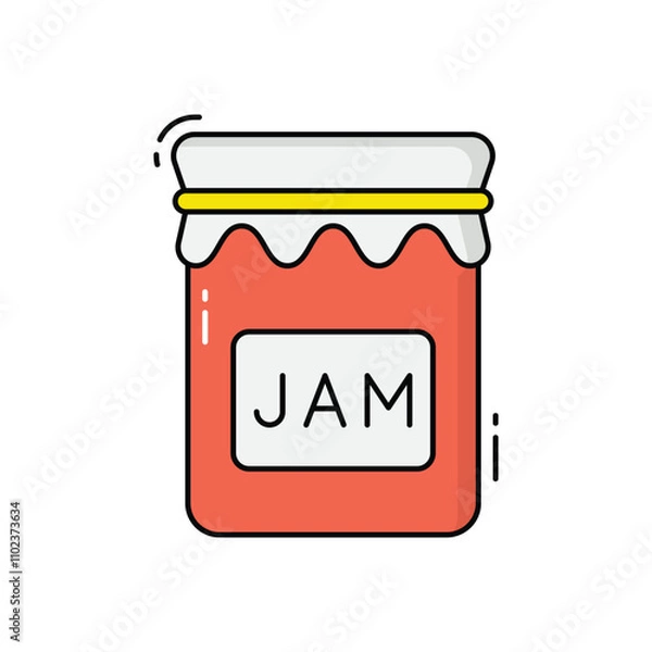 Fototapeta Jam vector icon
