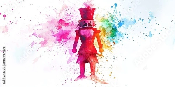 Fototapeta watercolor nutcracker