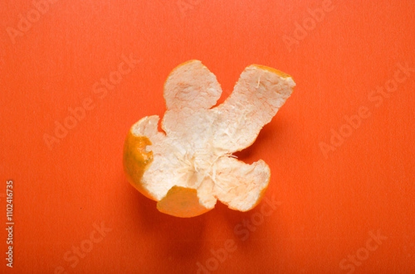 Obraz Orange peel inside on orange