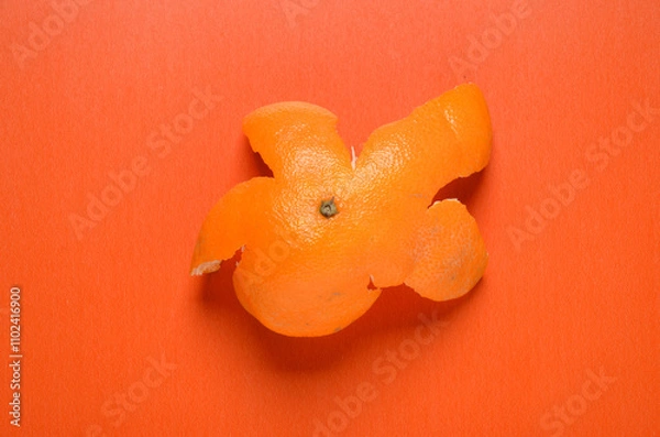 Obraz Orange Peel top on orange