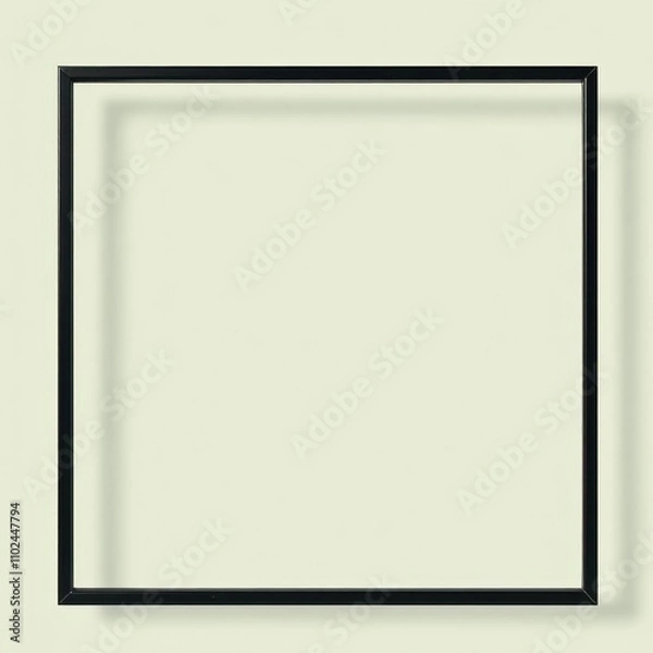 Obraz black frame on white background_1
