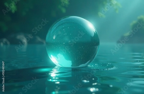 Obraz crystal ball in the water