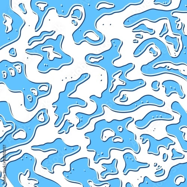 Obraz seamless water splash pattern with waves