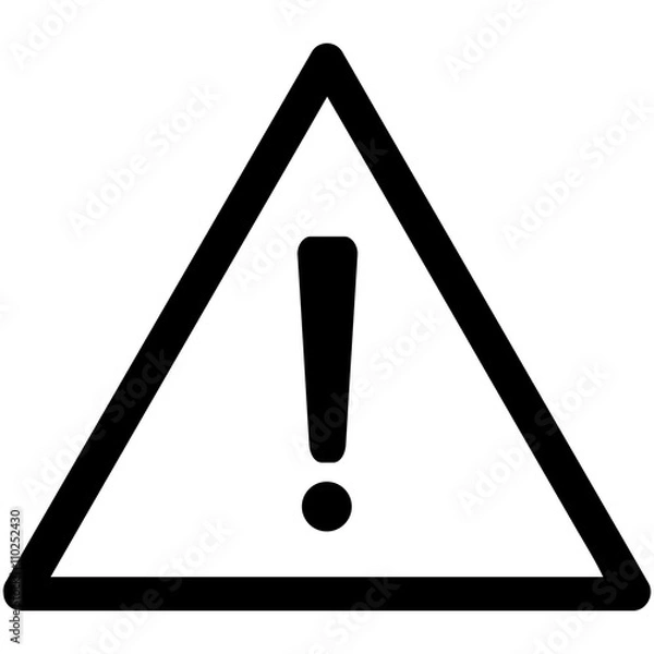 Fototapeta Security warning icon