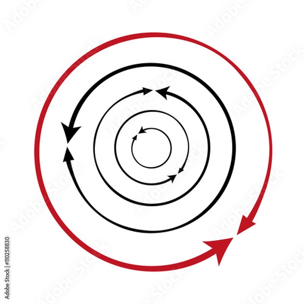 Fototapeta Round arrows