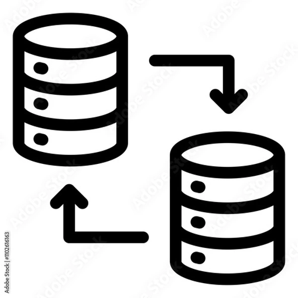 Fototapeta data transfer icon