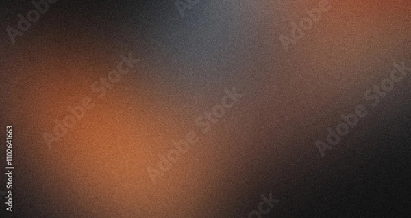 Fototapeta Warm Gradient Blur with Grain noise texture, backdrop wide banner poster header cover wallpaper design