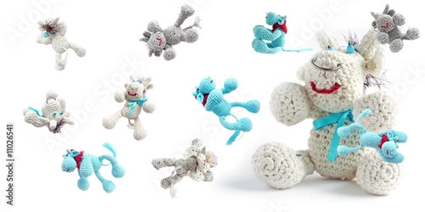 Obraz Cows-toys from a wool