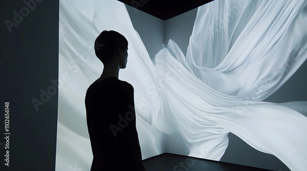 Fototapeta Sogni alati nella galleria dellarte futurista