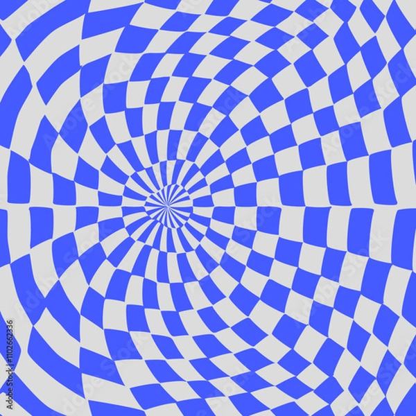 Obraz Psychedelic checkerboard poster