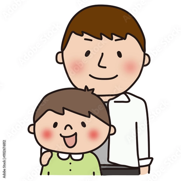 Fototapeta 父と息子の親子