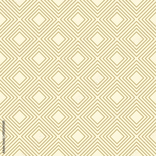 Fototapeta geometric seamless pattern in gold color for textile, carpet, wallpaper and fabric