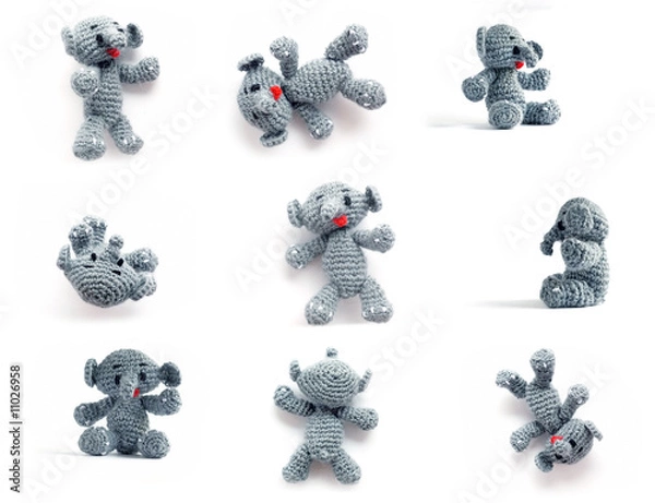 Obraz Elephant-Toy from a wool