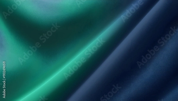 Fototapeta Emerald and navy smooth gradient background