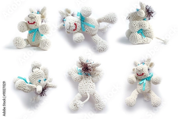 Obraz Cows-toys from a wool