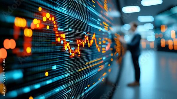 Obraz stock, economy, finace, trend
