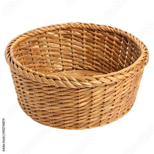 Obraz Create a high quality Handmade basket the old fashioned on transparent background