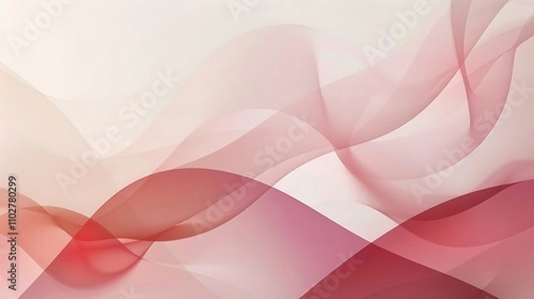 Fototapeta Abstract Pink and Red Wave Background