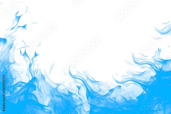 Obraz blue fire realistic