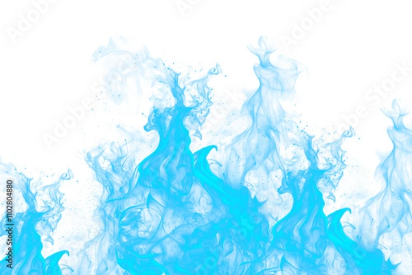 Obraz blue flames blazed