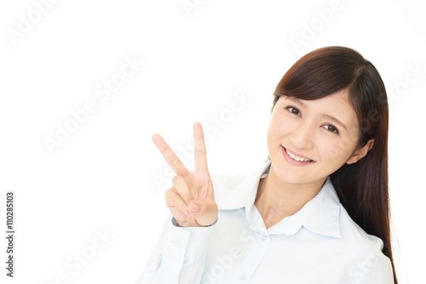 Fototapeta 喜ぶ女性