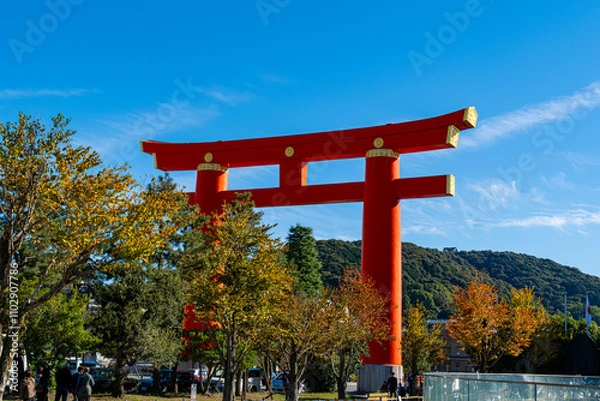 Obraz 京都岡崎の平安神宮大鳥居