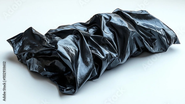 Fototapeta  Trash Bag on a Solid Background