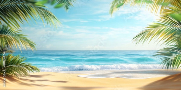 Obraz  Sea view tropical sea with summer background.