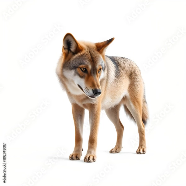 Obraz wolf isolated on white background