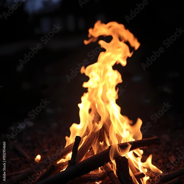 Obraz fire in the night