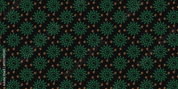 Obraz Printvector indonesian traditional pattern collection