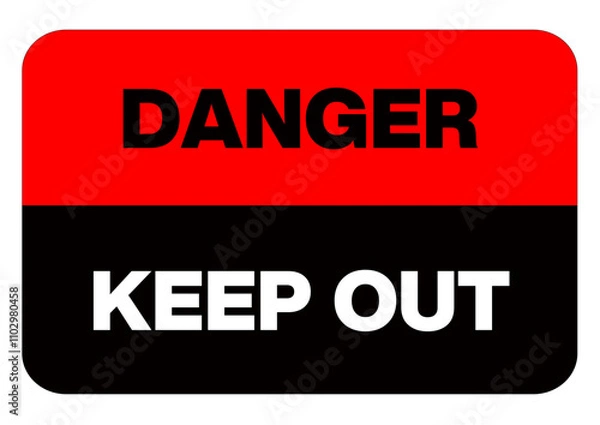 Obraz Warning Sticker 