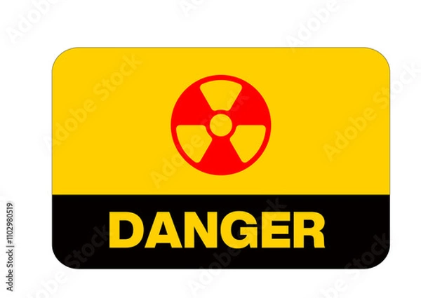 Obraz Warning Sticker 