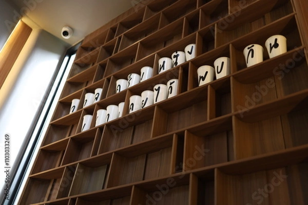 Obraz sign in a building