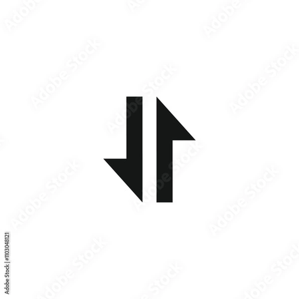 Fototapeta Data transfer icon template vector illustration