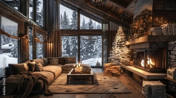 Fototapeta Living room interior 
