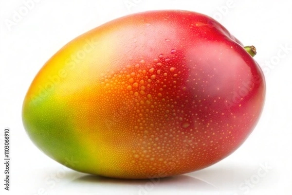 Fototapeta red mango on white