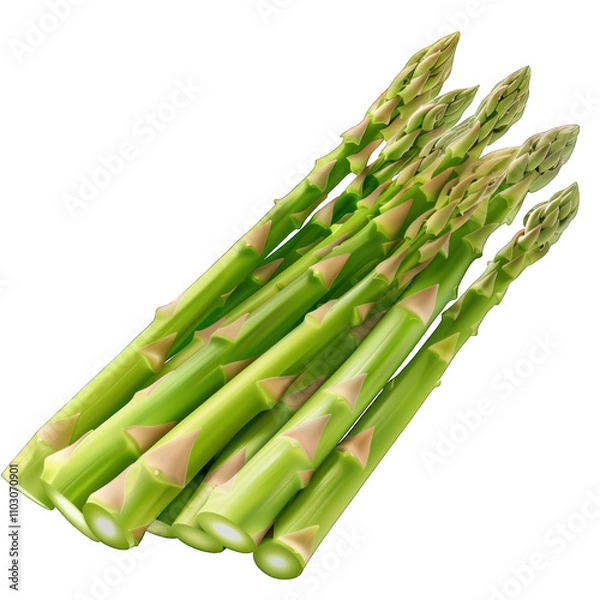 Fototapeta Asparagus isolated on transparent background png